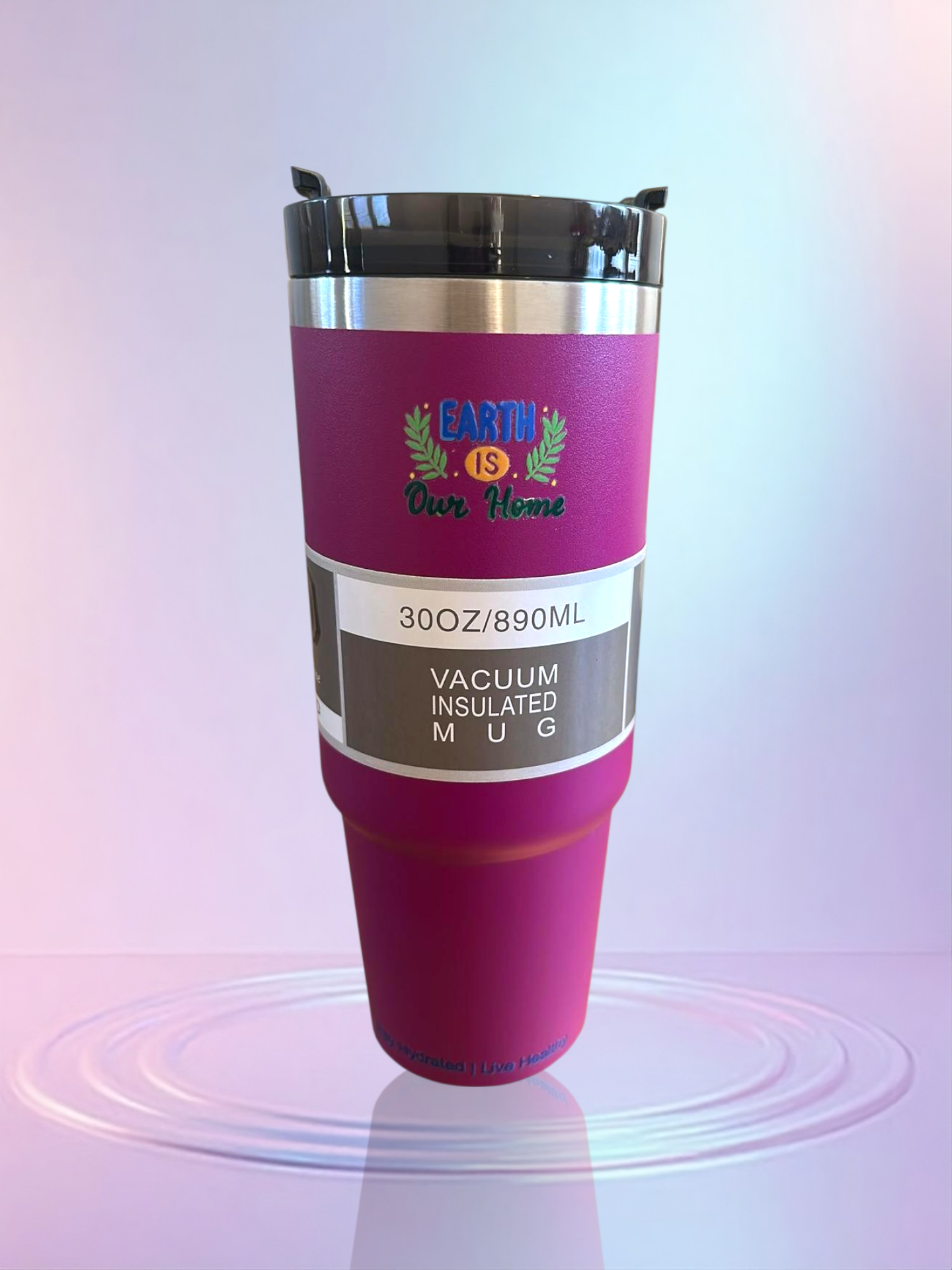 Maroon stainless steel reusable tumbler - 30OZ (890ML)