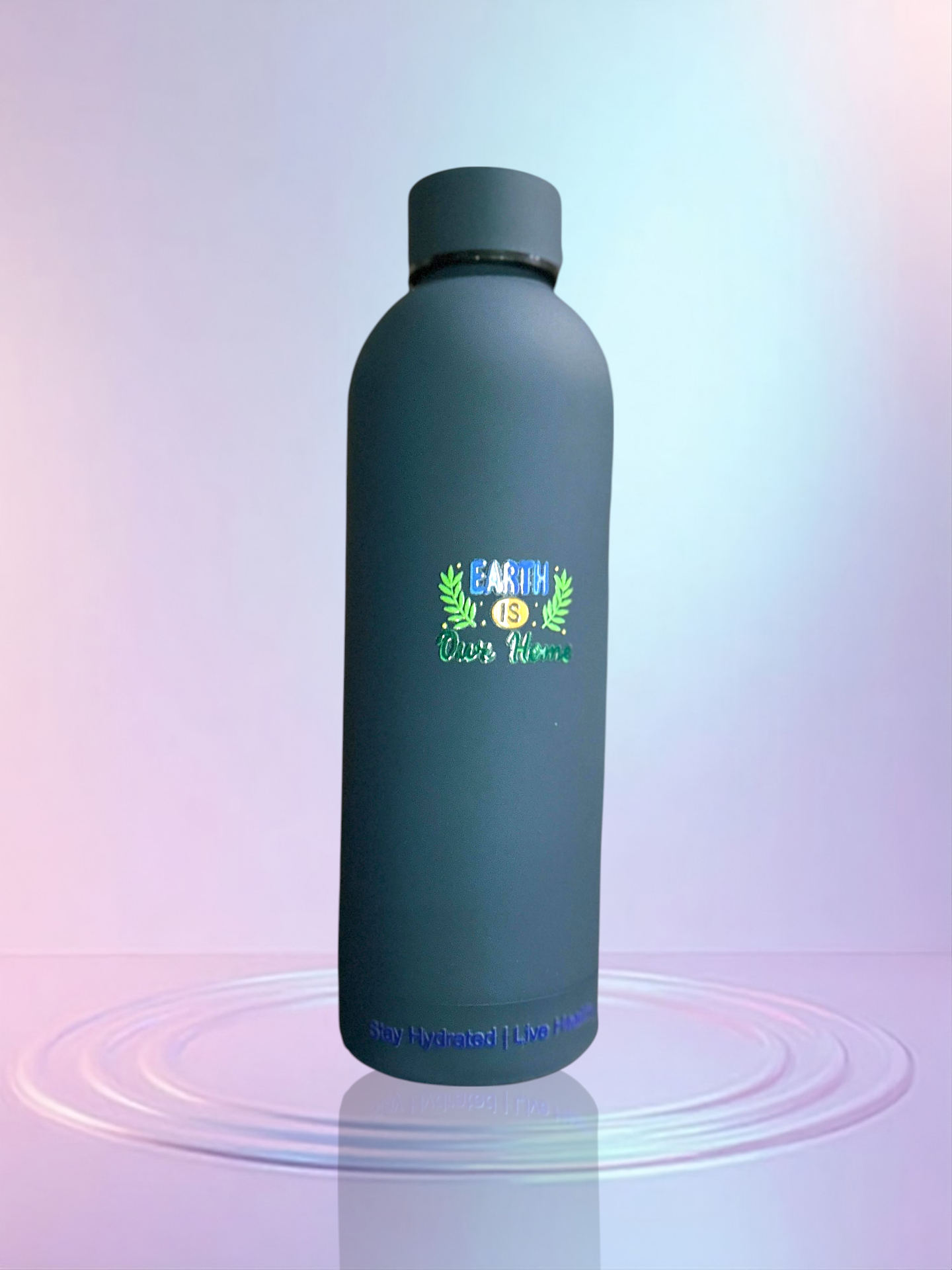 Navy blue stainless steel reusable 17OZ water Bottle