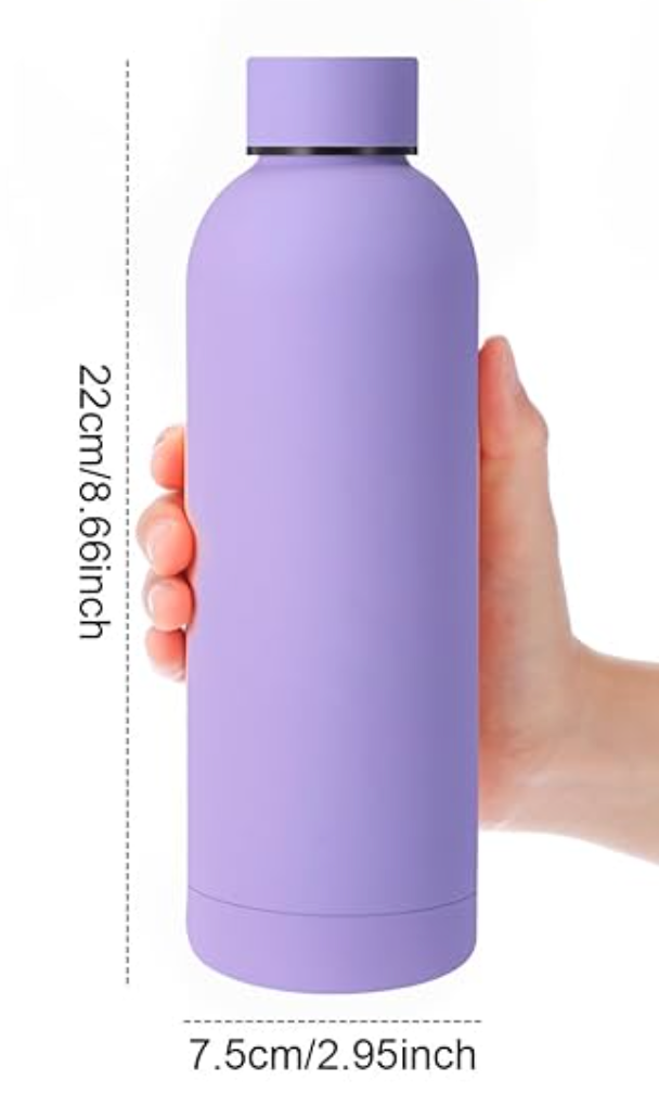Purple standard stainless steel reuseable 17OZ water bottle