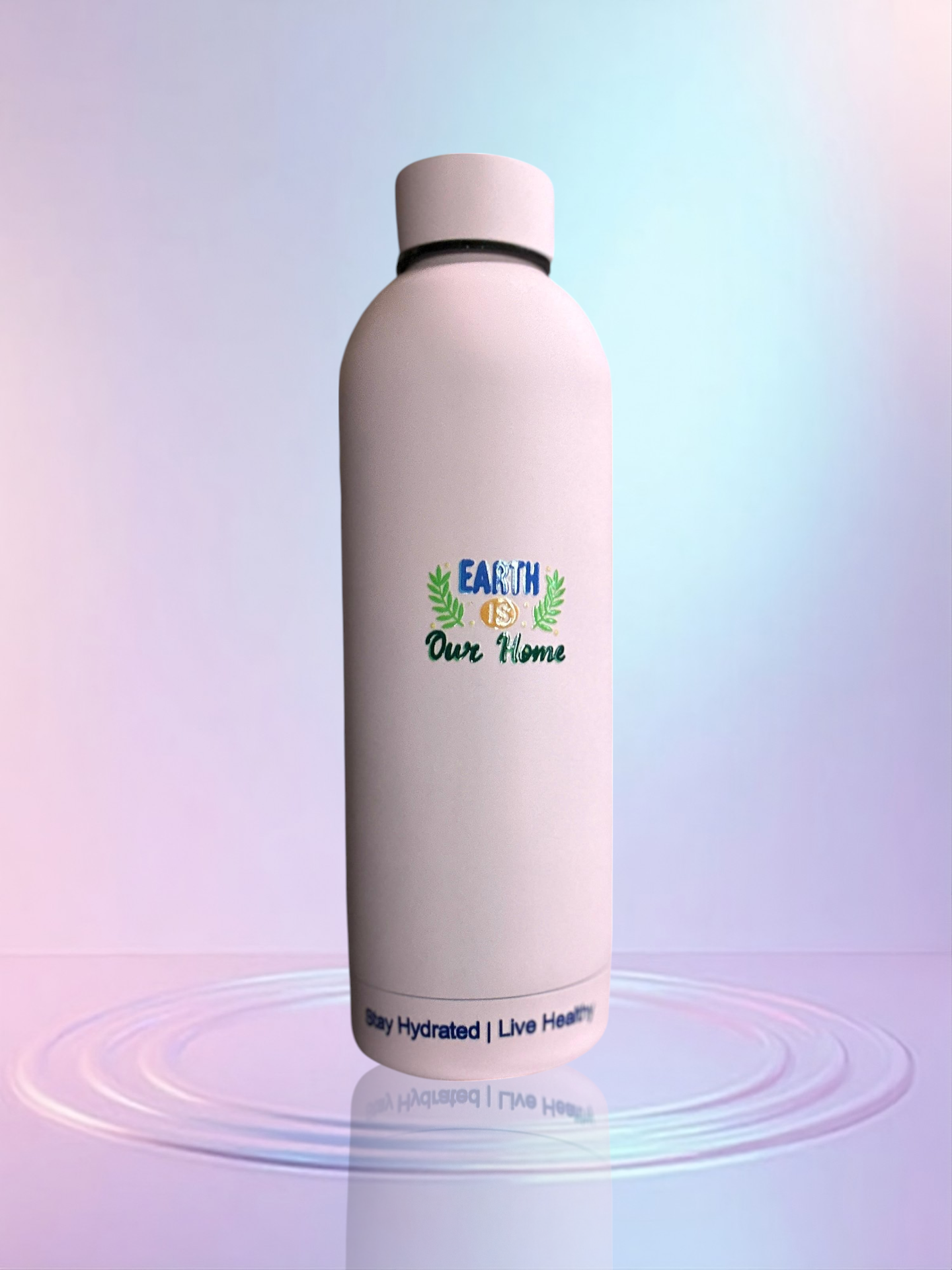 Pink standard stainless steel reusable 17OZ water bottle