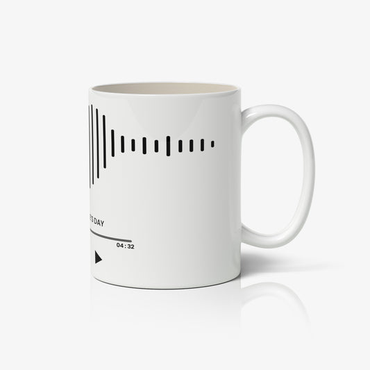 Larkya Ceramic Mug Black Music Note Valentines Day